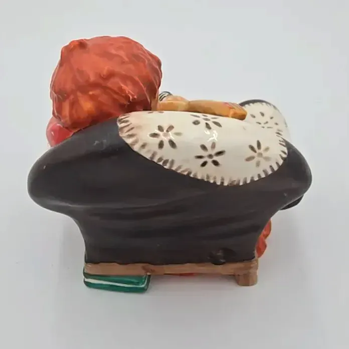 Vintage Goebel W Germany Boy Playing Mandolin on Sofa Figurine Hand Painted