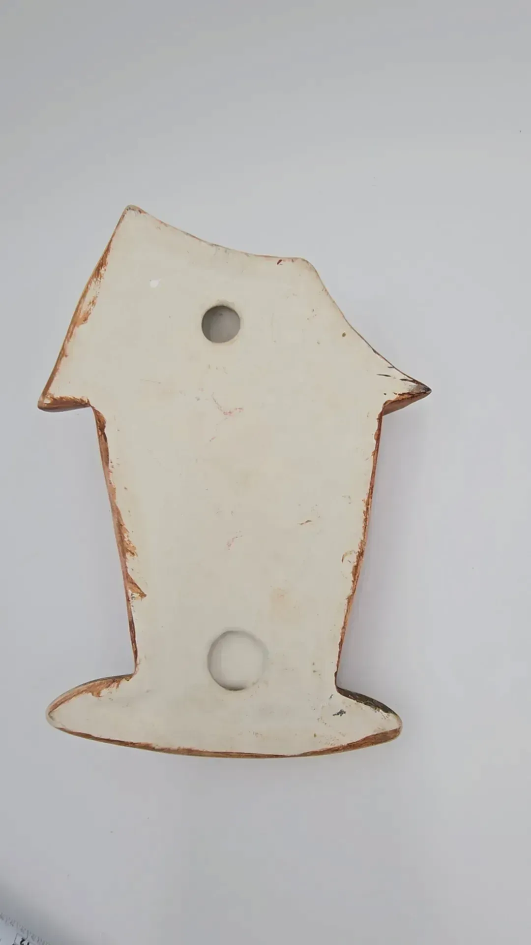 Vintage Arnel's Ceramic Race to the Outhouse Wall Hanging Plaque Set