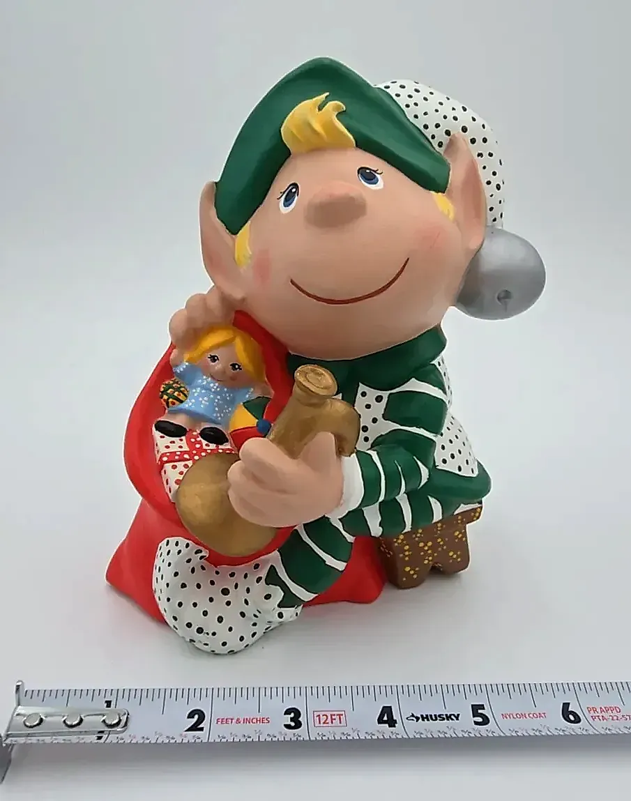 Vintage RR Marked Christmas Elf Pair