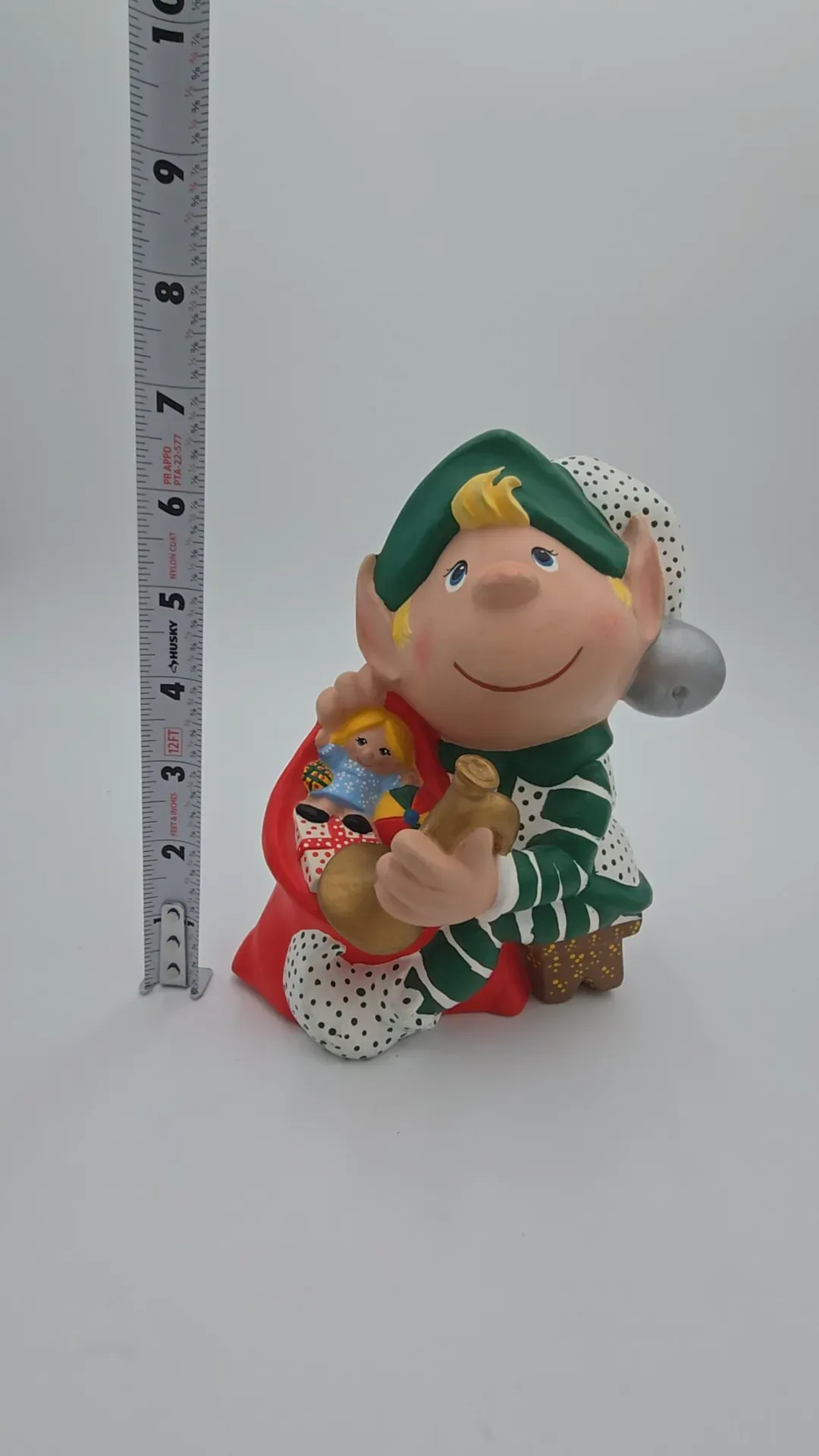 Vintage RR Marked Christmas Elf Pair