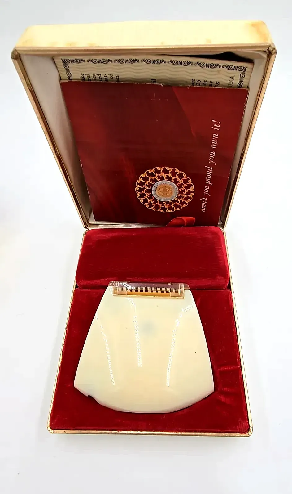 Vintage 1950s Schick Crown Jewel Ladies Electric Shaver Model 100 Complete Boxed — underside