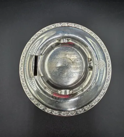 Vintage International Silver Co. Silver Soldered "The Exeter Inn" Hotel Ashtray 05044