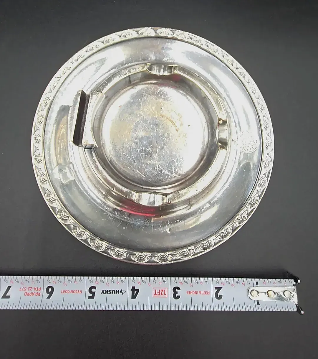 Vintage International Silver Co. Silver Soldered "The Exeter Inn" Hotel Ashtray 05044