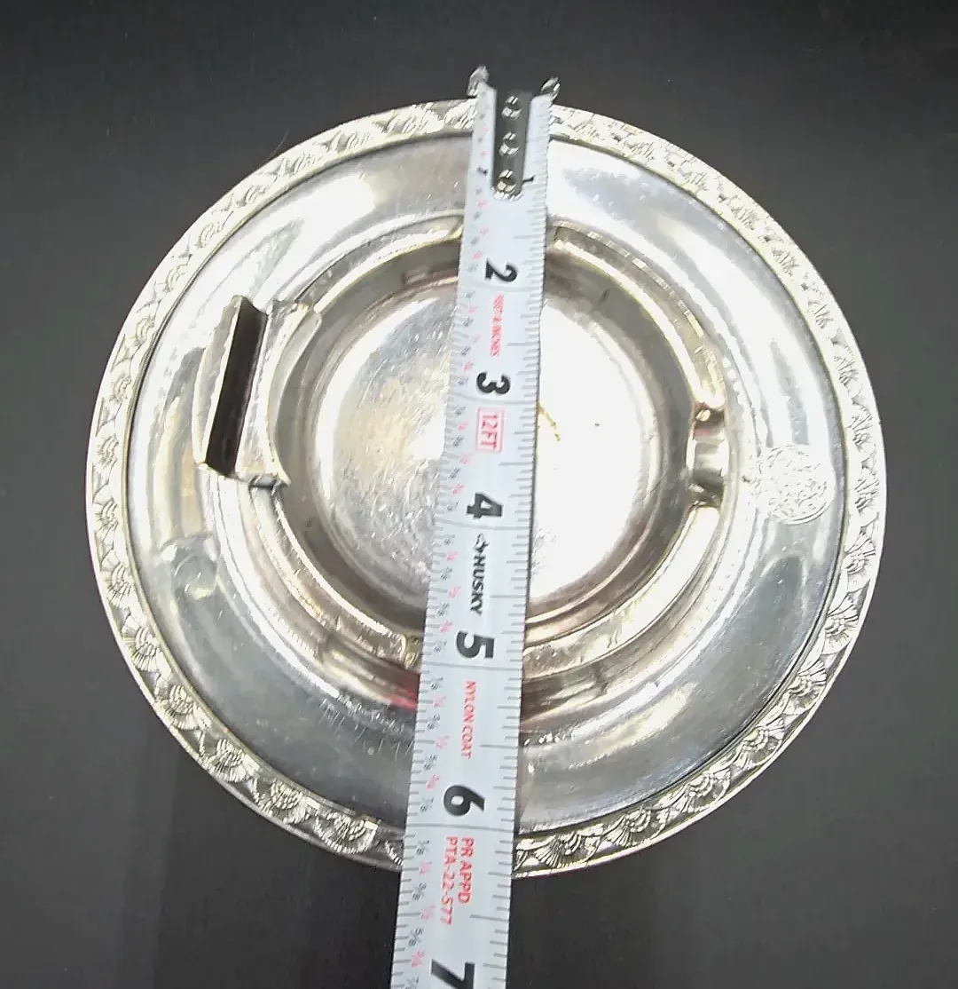 Vintage International Silver Co. Silver Soldered "The Exeter Inn" Hotel Ashtray 05044