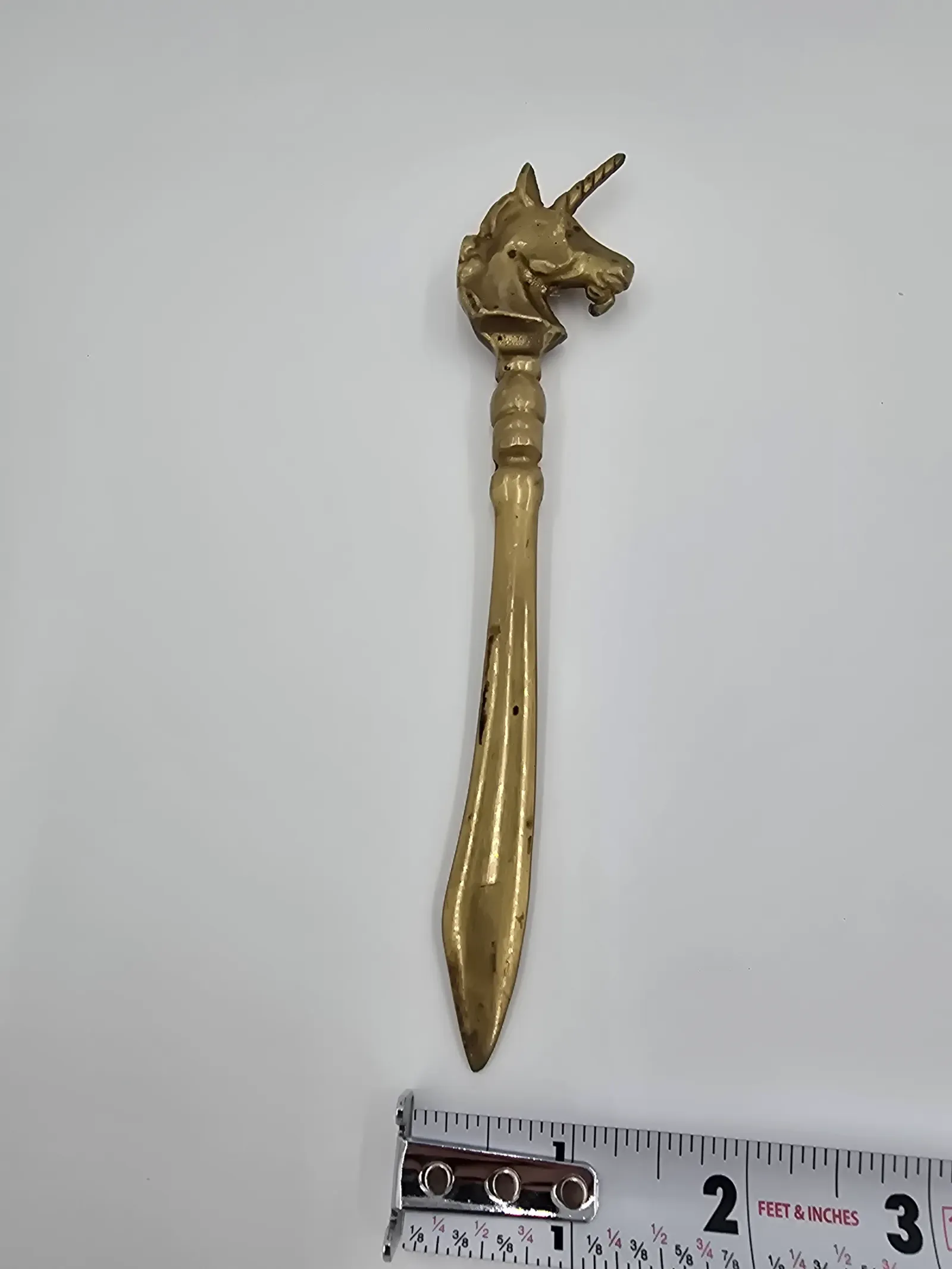 Brass Unicorn letter opener