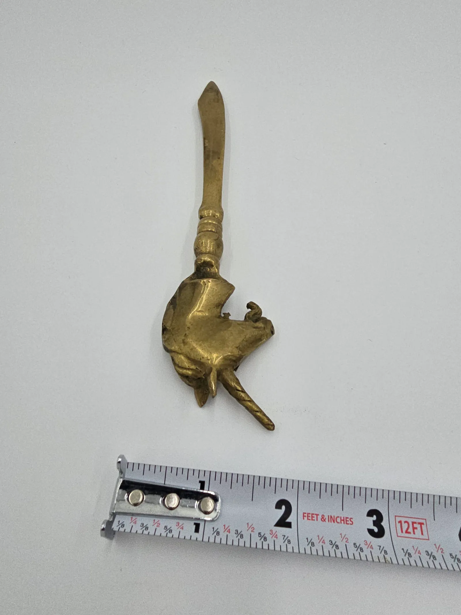 Brass Unicorn letter opener