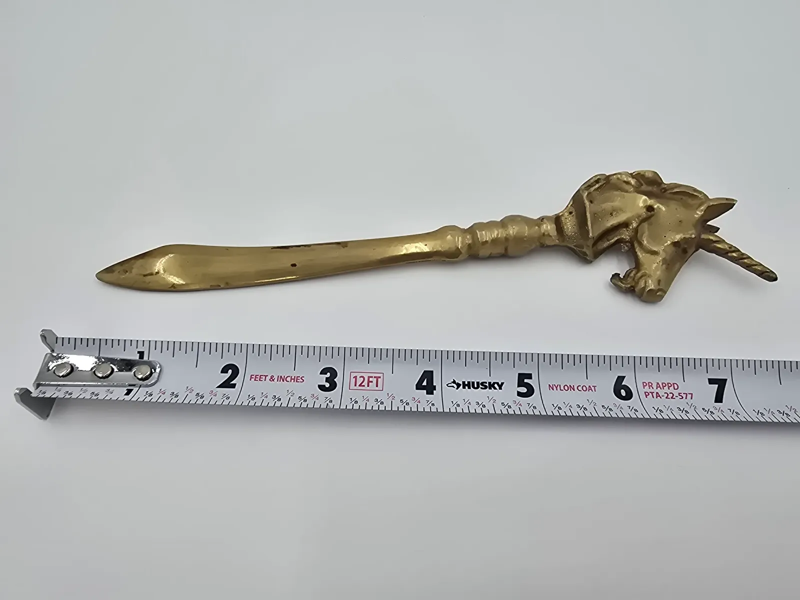 Brass Unicorn letter opener