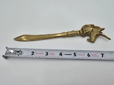 Brass Unicorn letter opener