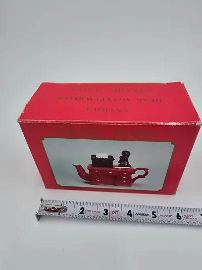Ceramic teapot Desk w/Typewriter