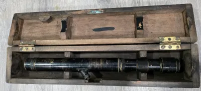 1904 W Ottway Common Patent British Sighting Telescope No 7424 w Case