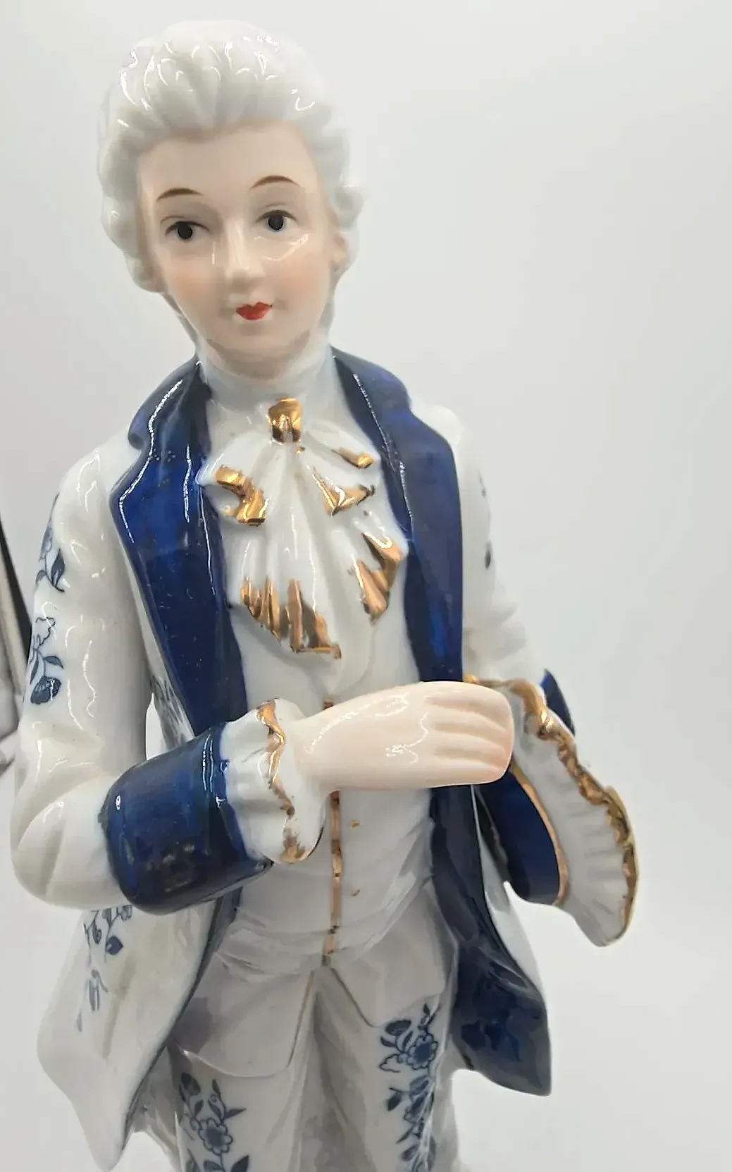 Vintage Empire by Haruta Japan Pair Porcelain Victorian Gentleman Lady Figurines
