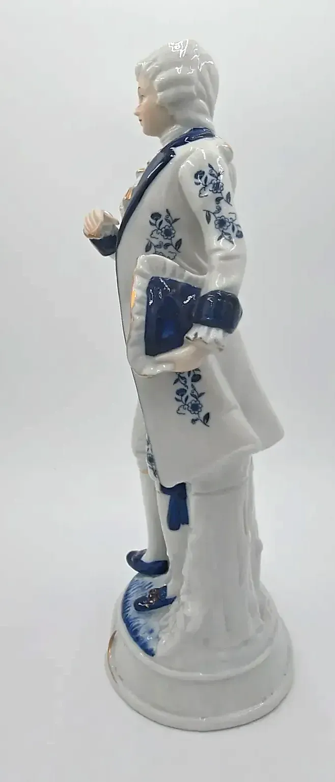 Vintage Empire by Haruta Japan Pair Porcelain Victorian Gentleman Lady Figurines
