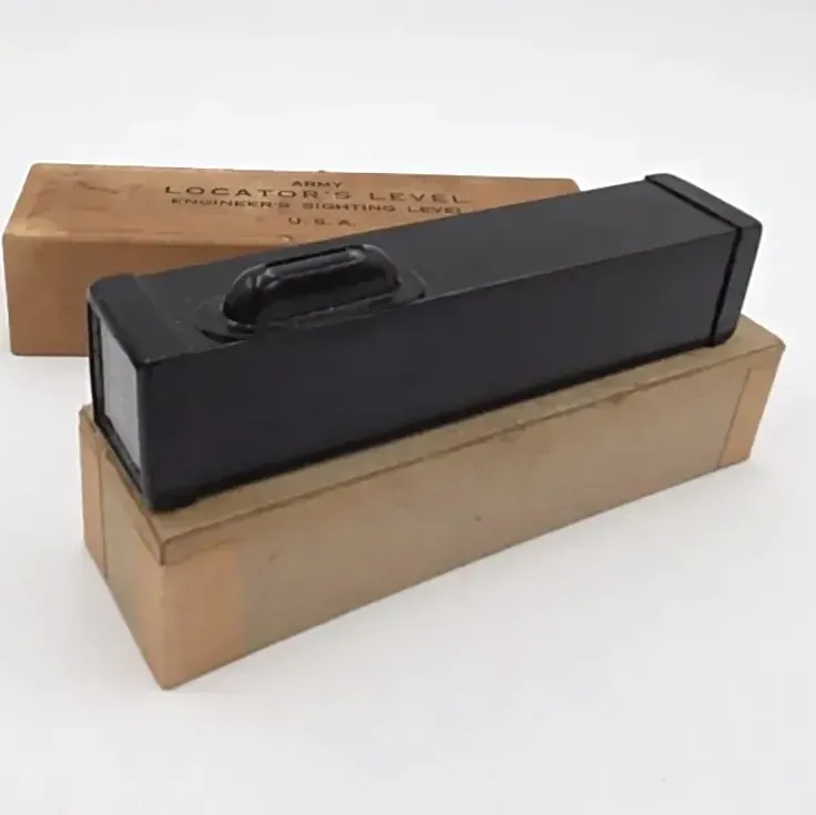 Vtg WWII Swift Anderson Army Locators Level Engineers Sighting Level Box Paper — maker's mark