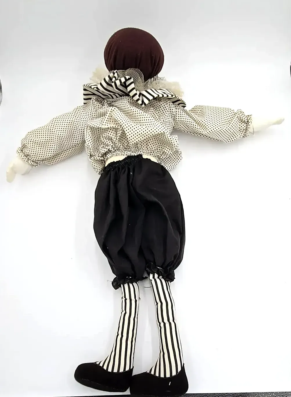 Vintage 1983 House That Tilly Built Soft Sculpture Mime Clown Doll Signed — maker's mark