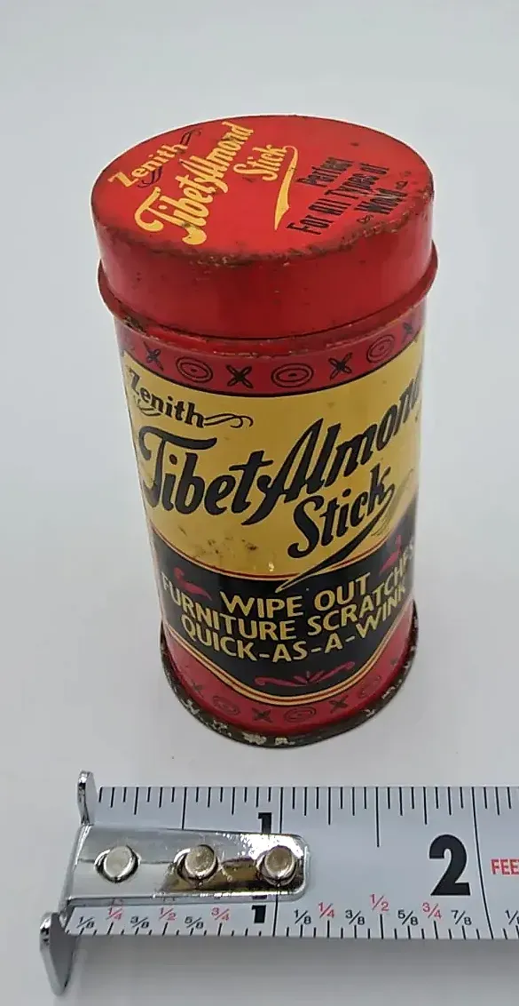 Vintage Zenith Tibet Almond Stick Advertising Tin