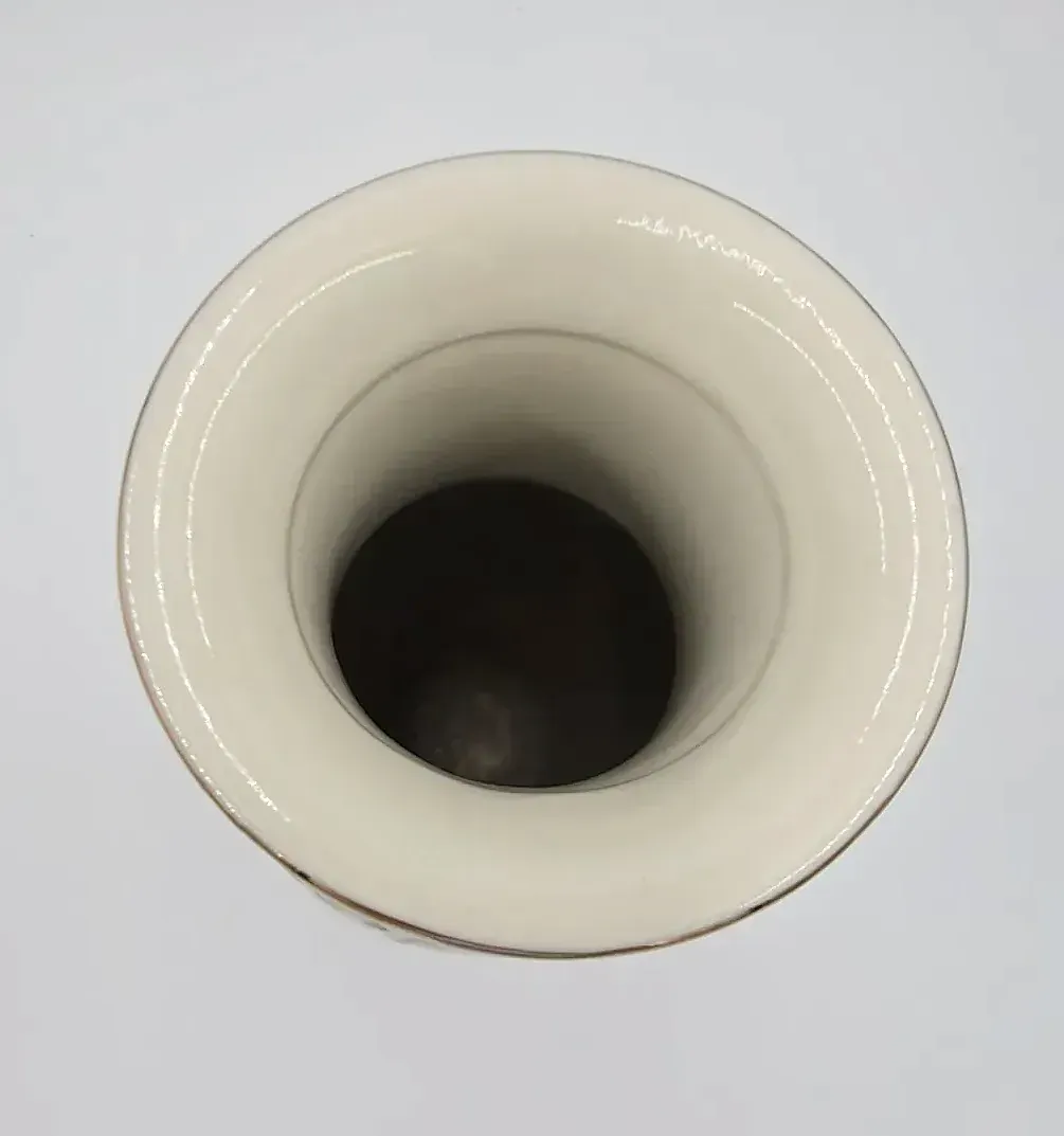 Vintage Japanese Satsuma Style Porcelain Vase Peacock