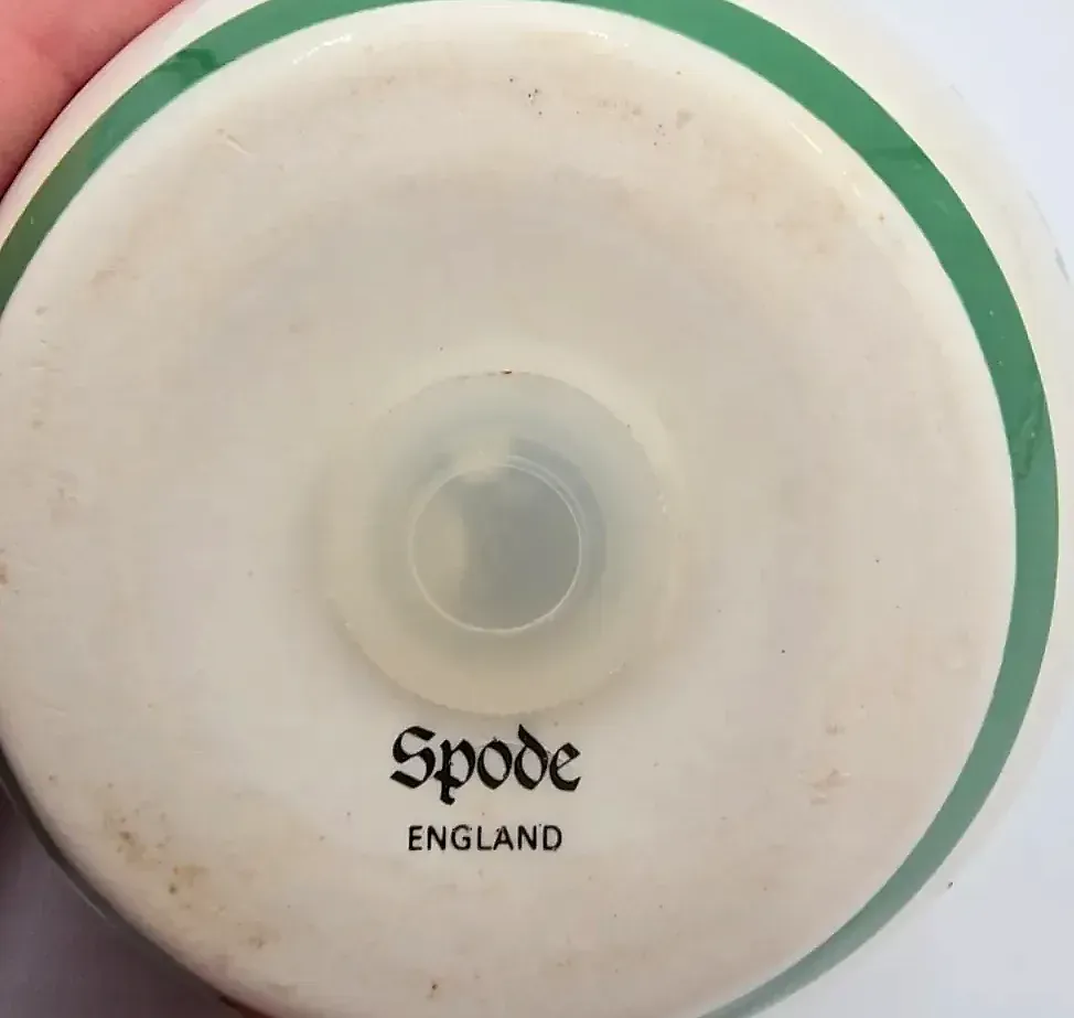 Spode Christmas Tree Pomander Ornament Ceramic Ball England w/ Original Box