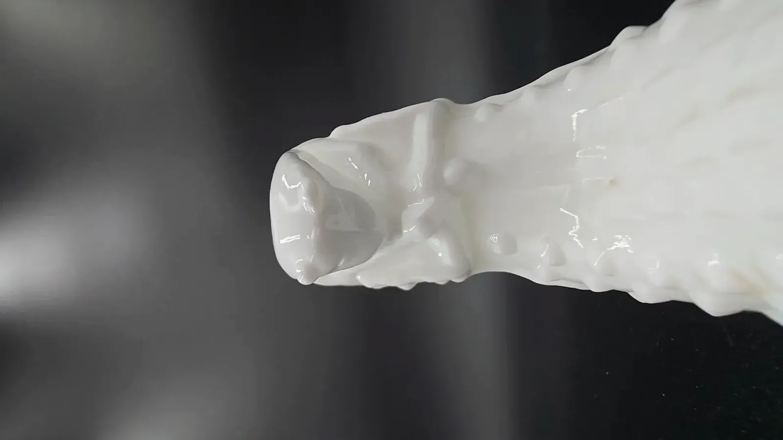 vintage milk glass slipper