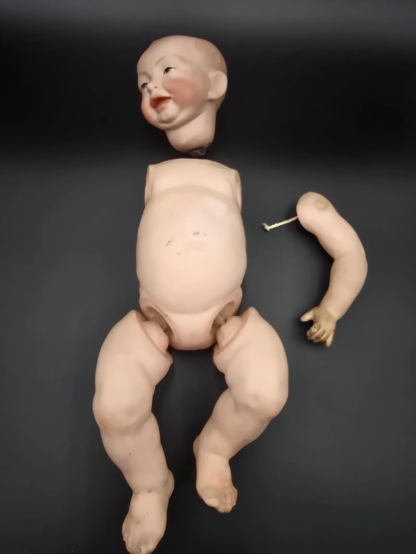Antique Kämmer & Reinhardt K&R 100 Bisque Doll Parts Repair Composition Body Germany