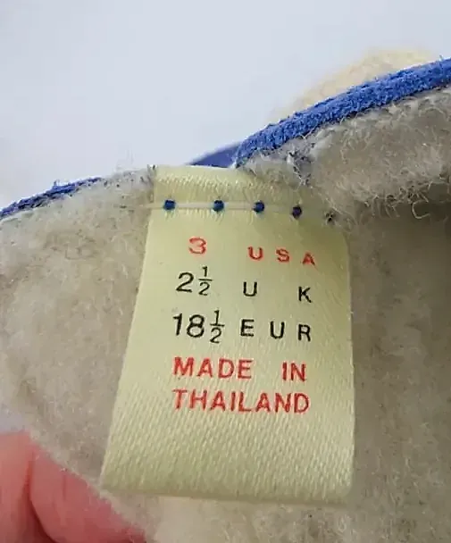 Vintage Weebok Infant Baby Shoes Blue Size 3M Mohican Cardet Blue NOS w/ Original Box