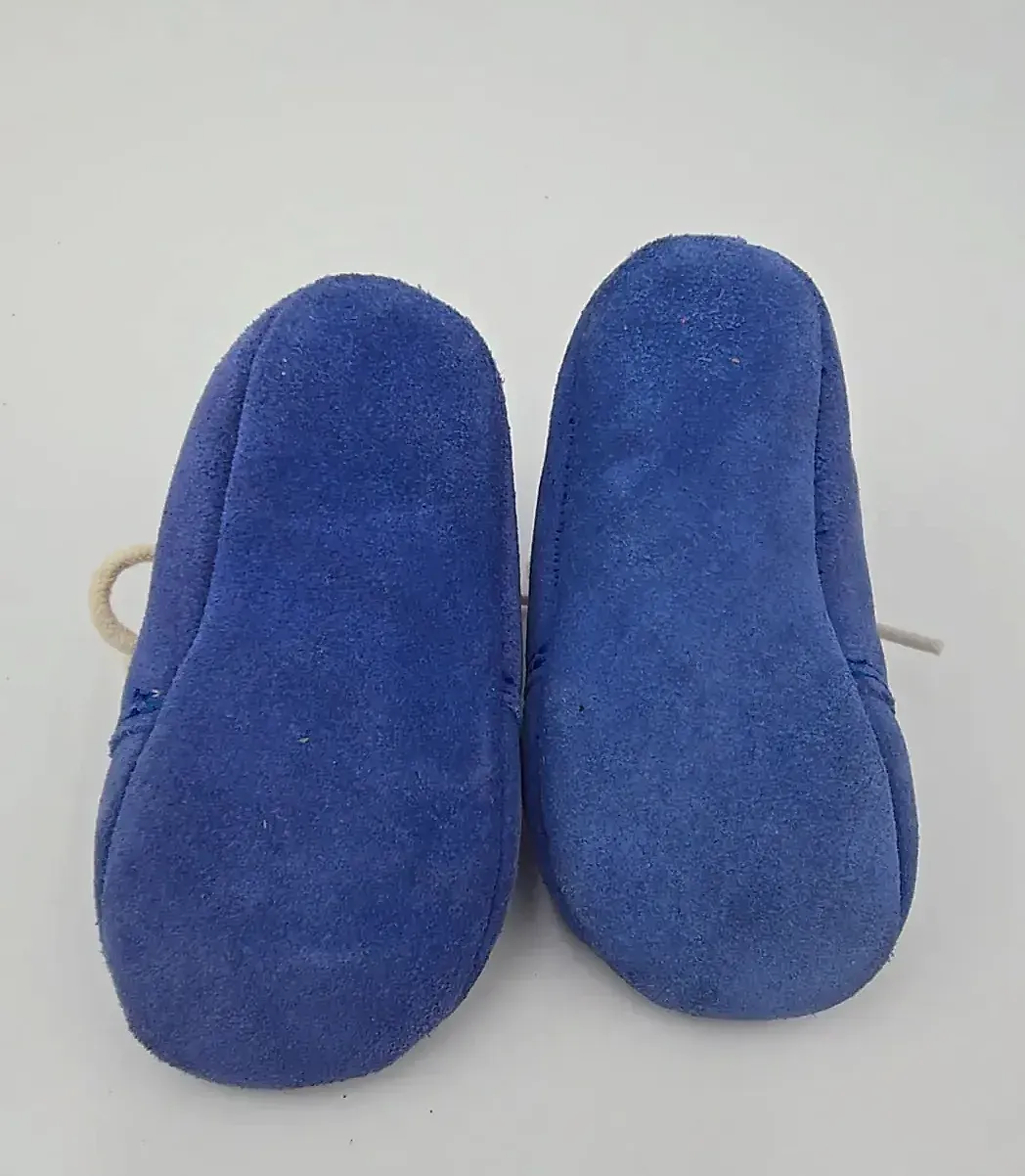 Vintage Weebok Infant Baby Shoes Blue Size 3M Mohican Cardet Blue NOS w/ Original Box