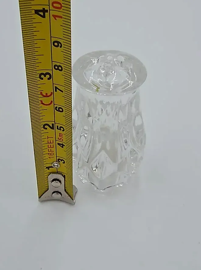 Vintage Gorham King Edward Full Lead Crystal Salt & Pepper Shaker Set Germany — maker's mark