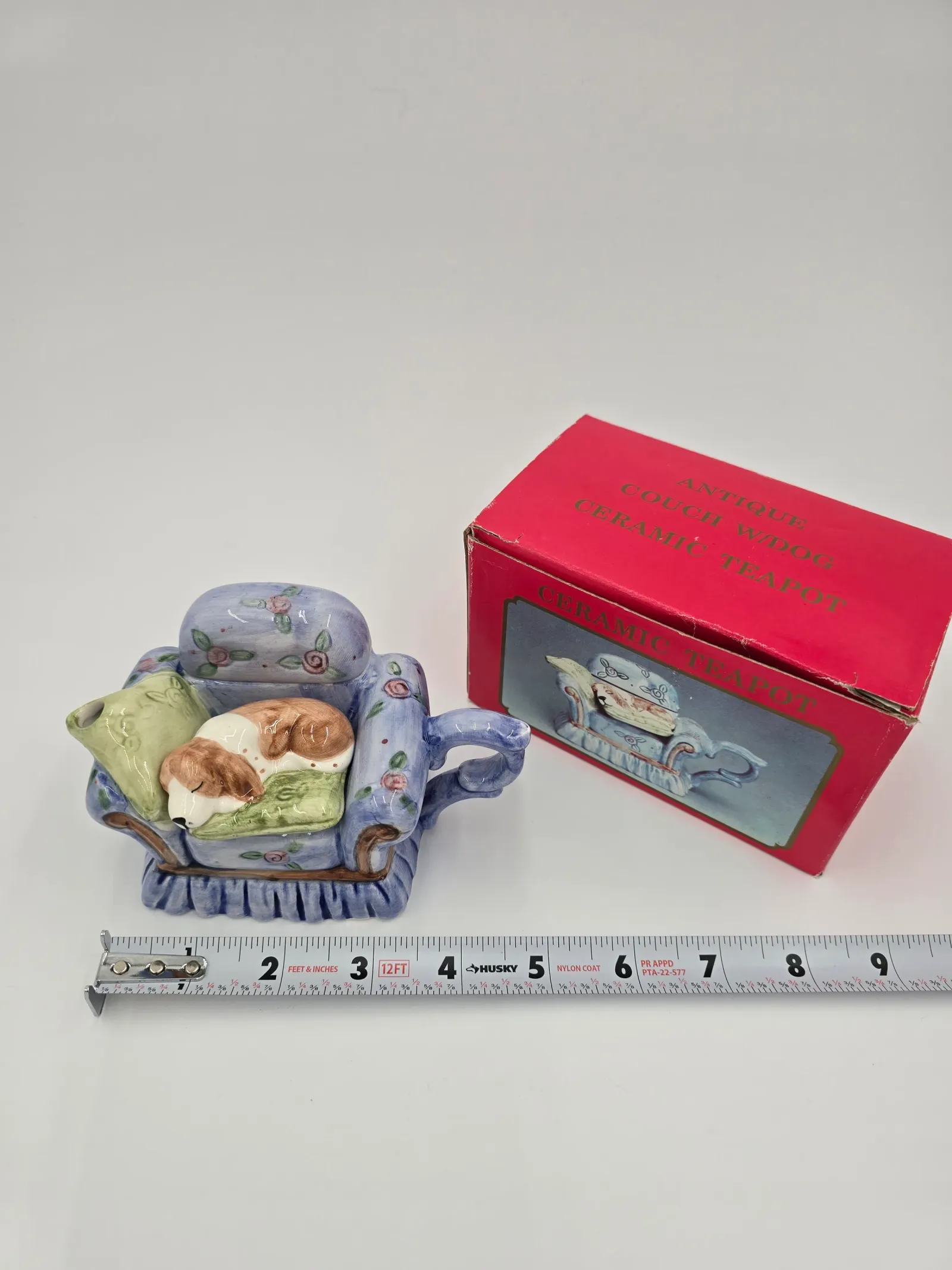 Ceramic Couch w/Dog teapot
