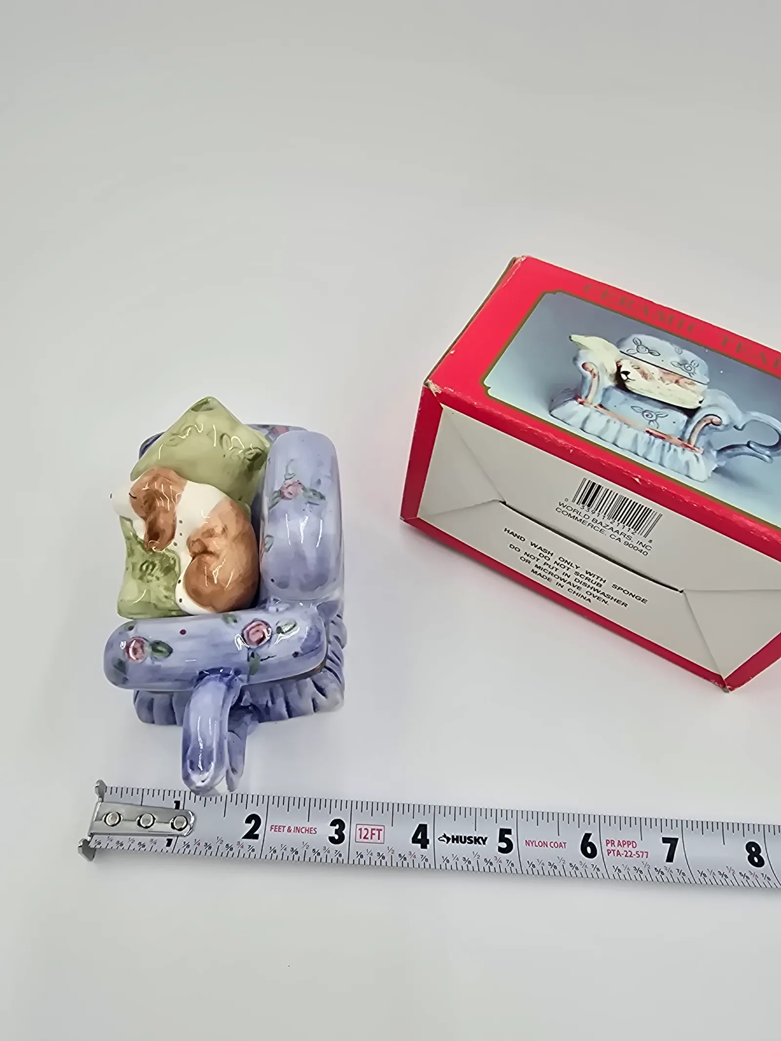 Ceramic Couch w/Dog teapot