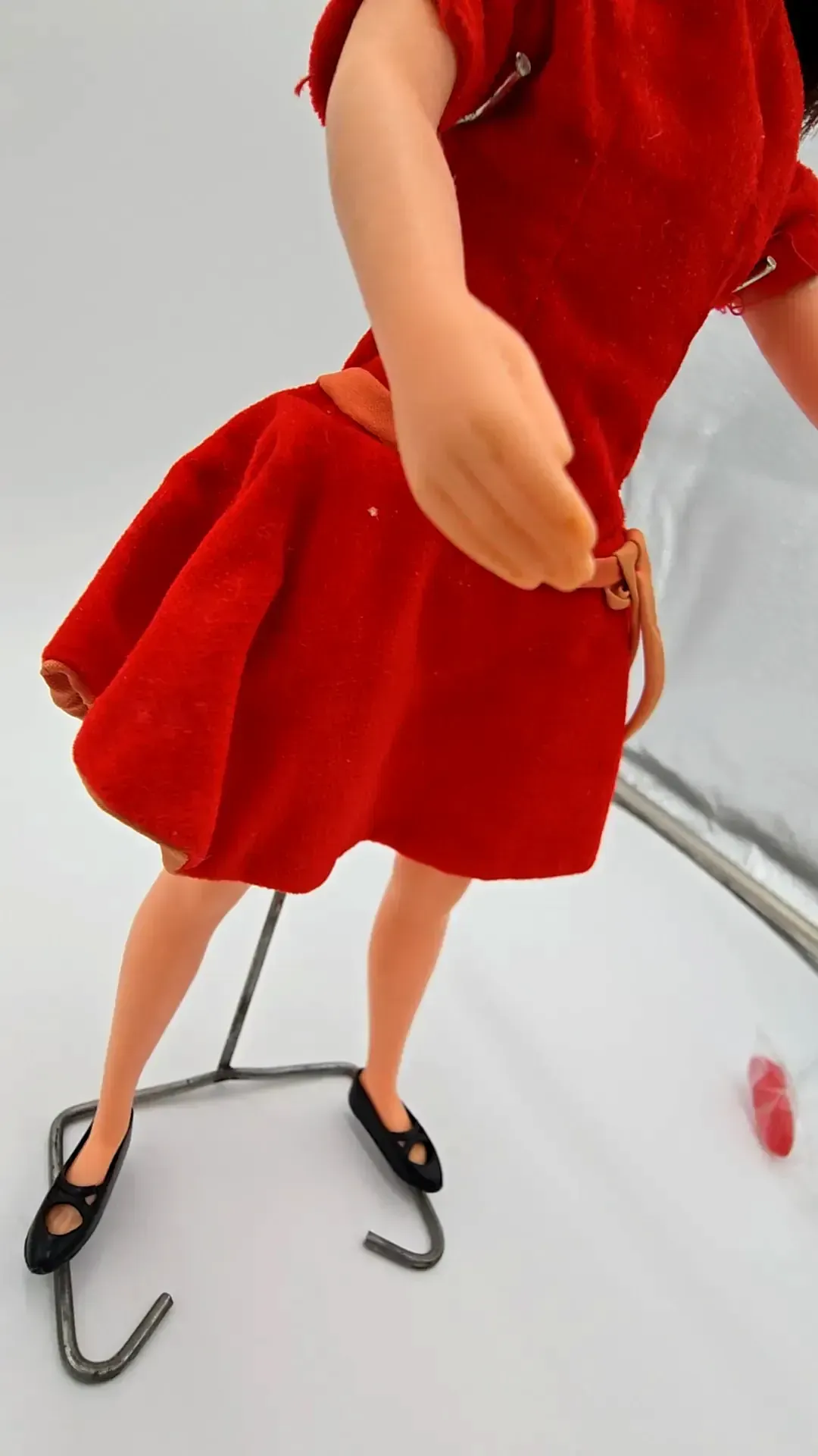 Vintage 1963 Remco Libby Littlechap 10.5" Doll in Original Box & Extras — underside
