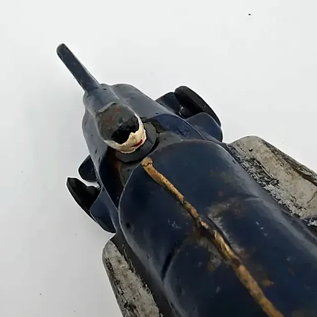 Vintage  Cast Iron Streamline Race Car # 6 — maker's mark