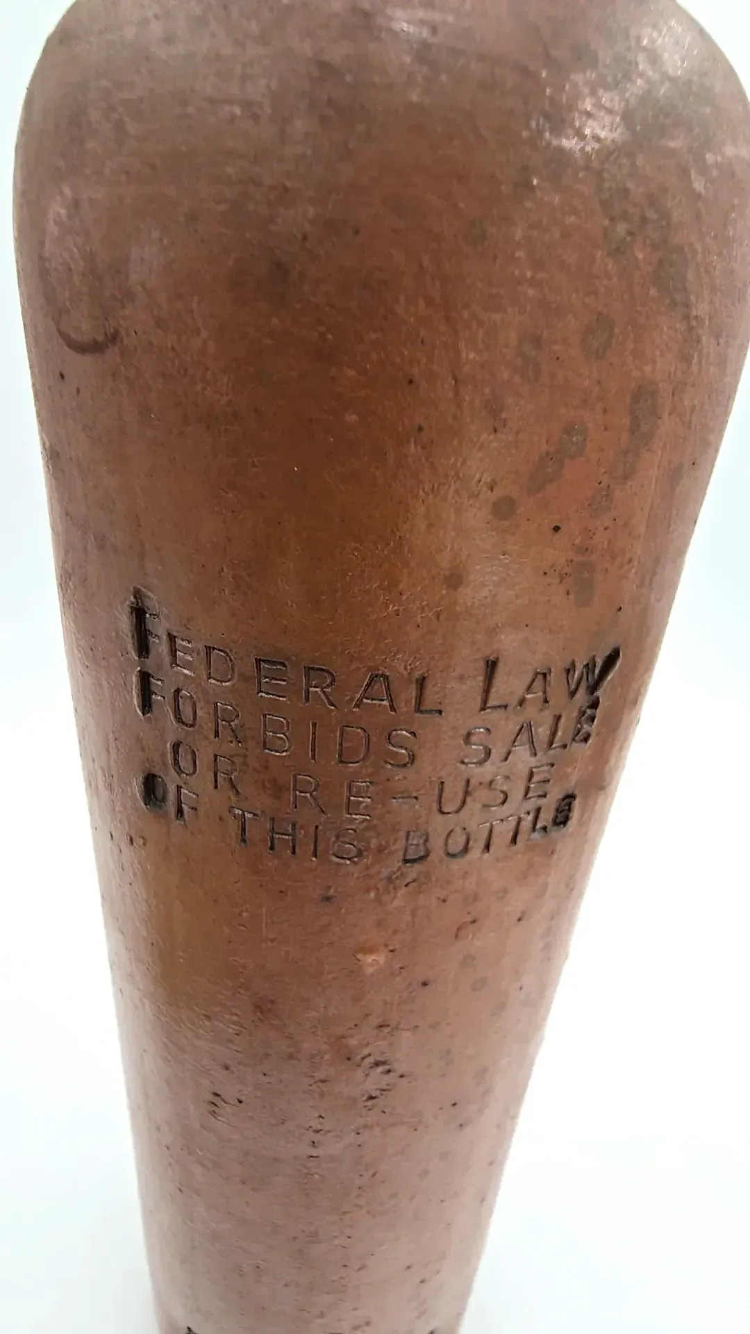 Vintage Bols Orange Curacao Clay Jug Bottle Empty Amsterdam Rhode Island — side view