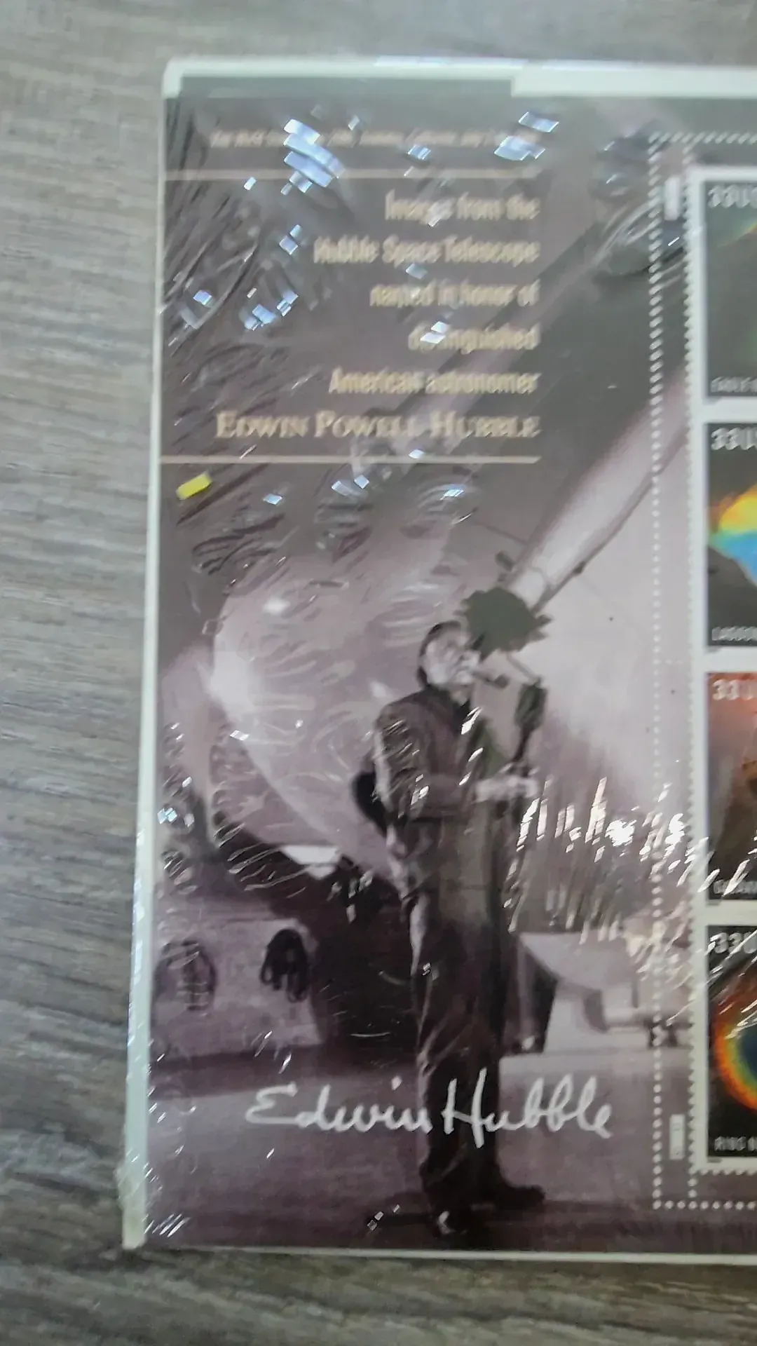 USPS World Stamp Expo 2000 Hubble Space Telescope Souvenir Sheets Lot of 4 — detail