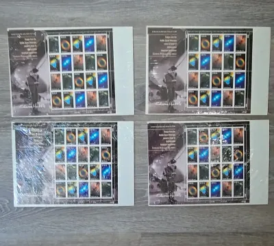 USPS World Stamp Expo 2000 Hubble Space Telescope Souvenir Sheets Lot of 4