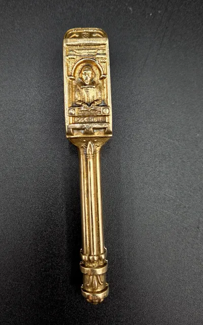 Vintage CBF England Brass Shakespeare Nutcracker 1564-1616 William Shakespeare