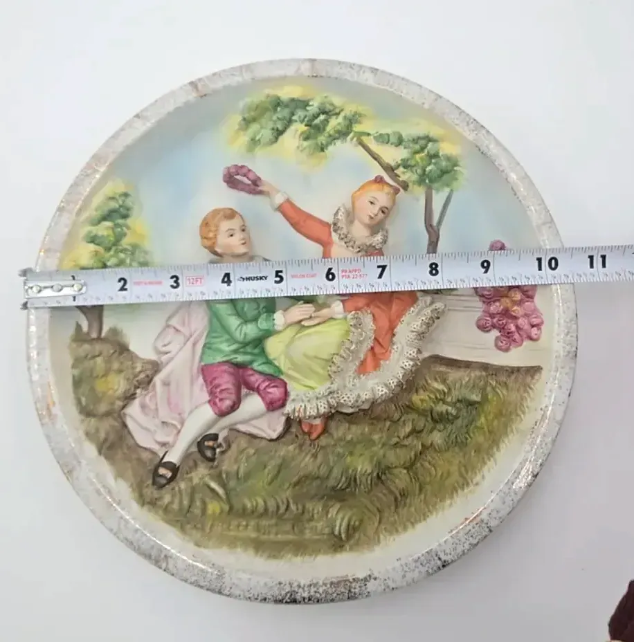 Vintage Empire by Haruta Japan 3D Porcelain Relief Decorative Plate