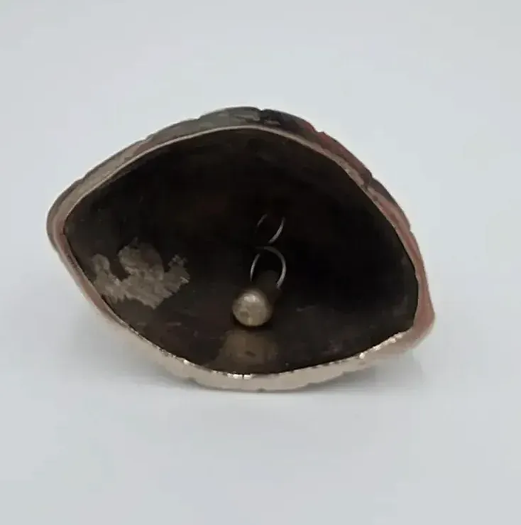Vintage Victorian Lady Bell Silver Tone Figural Woman Dress Hand Bell Basket Flowers