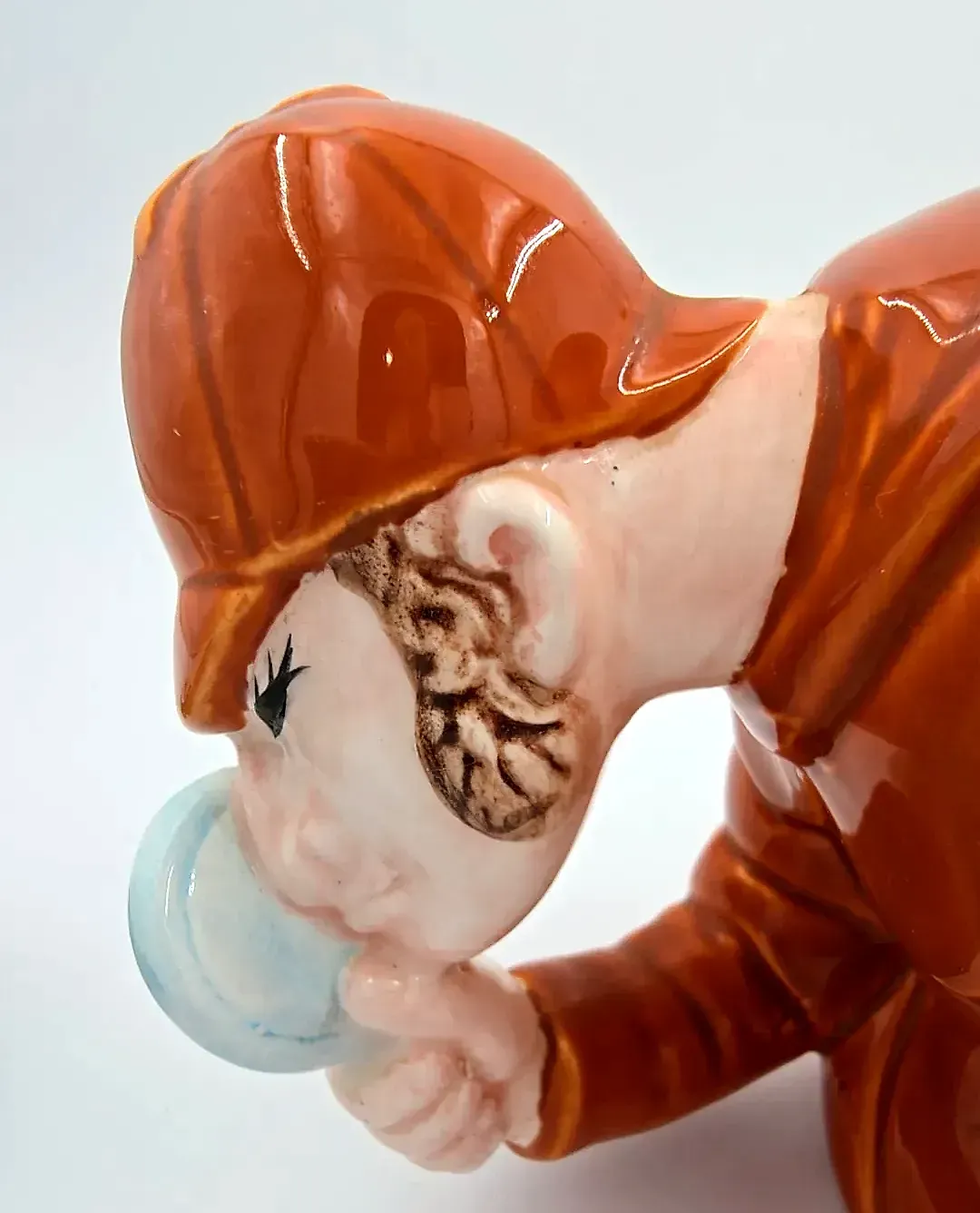 Vtg Sherlock Holmes Figural Novelty Teapot Roy Simpson Luber No 15 Japan — side view