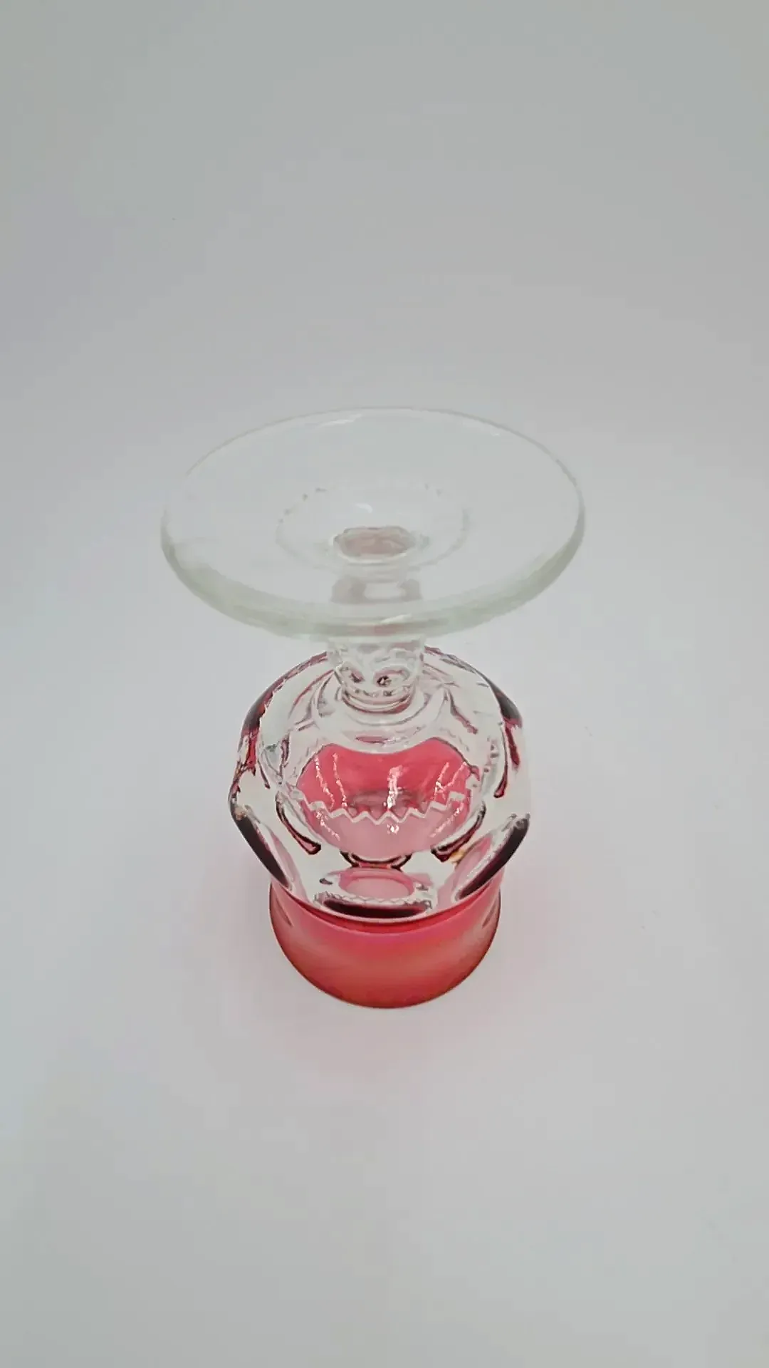 Vintage Ruby Red Thumbprint Goblets Wine Glasses – Set of 4 (16 Available)