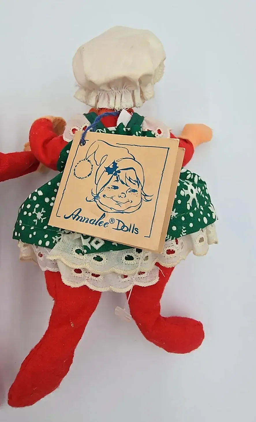 Annalee Christmas Dolls Lot of 9 Mr Mrs Claus Elves Mice Snowman Doggone Gift — maker's mark