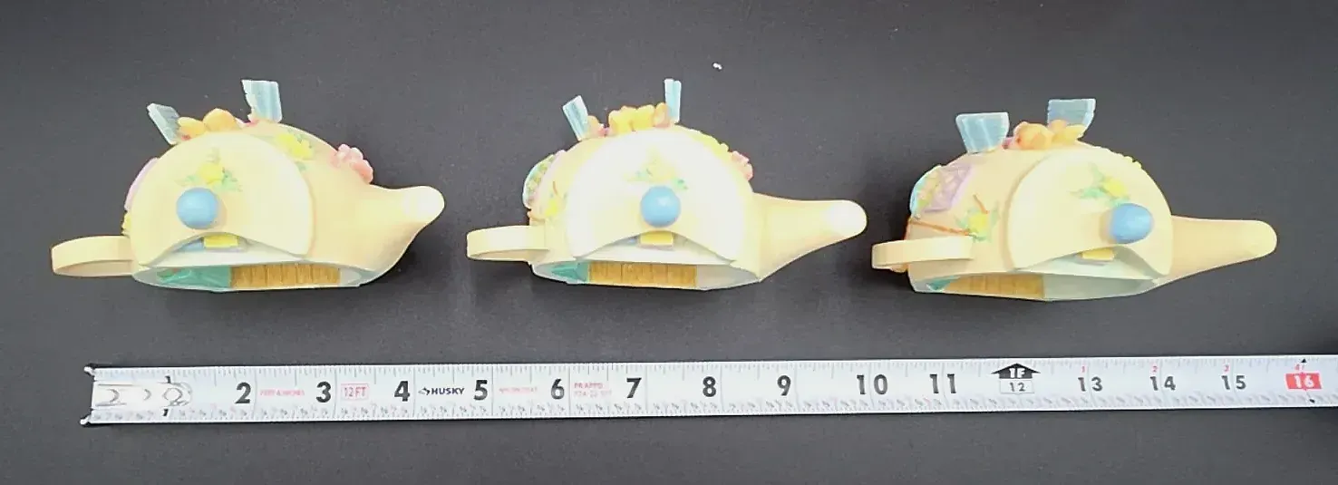Set of 3 Li'l Cozy Cottage Bunny Teapot Cottages – Original Boxes
