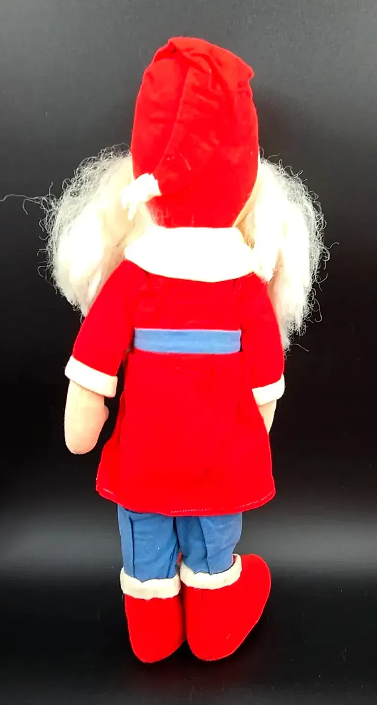 Vintage 1950s 60s Scandinavian Jultomte Nisse Christmas Doll Santa — maker's mark