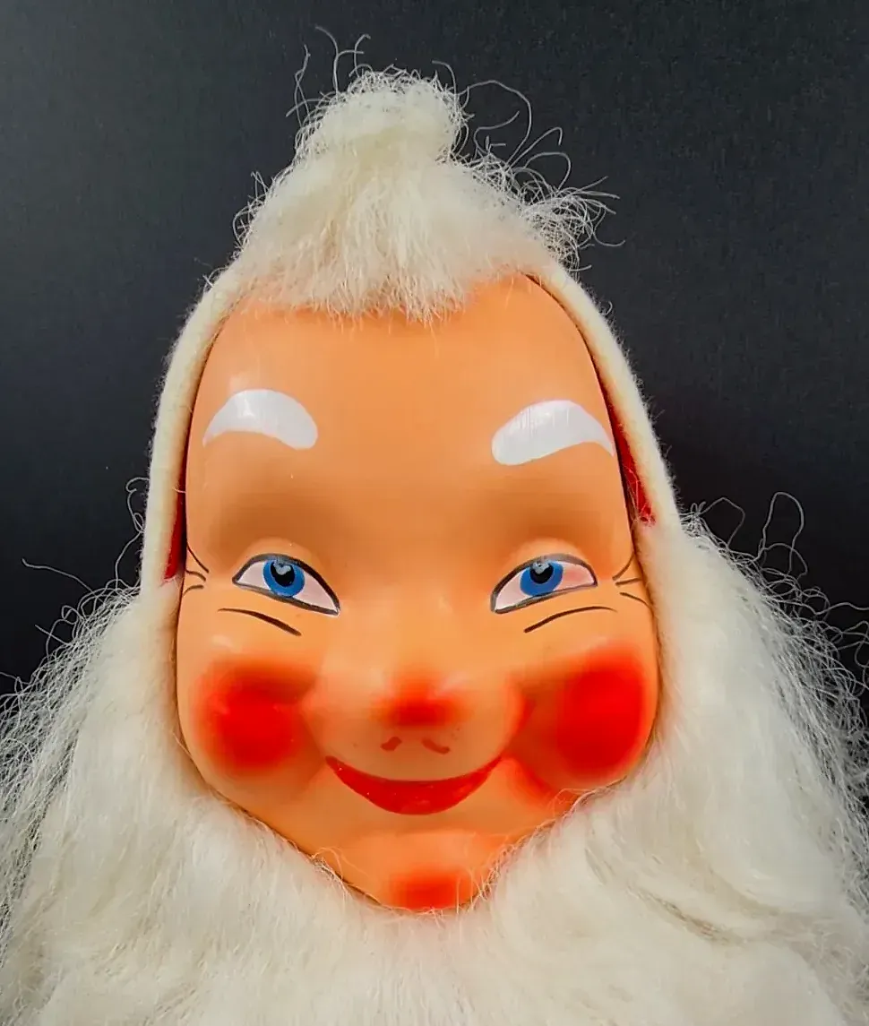 Vintage 1950s 60s Scandinavian Jultomte Nisse Christmas Doll Santa — side view