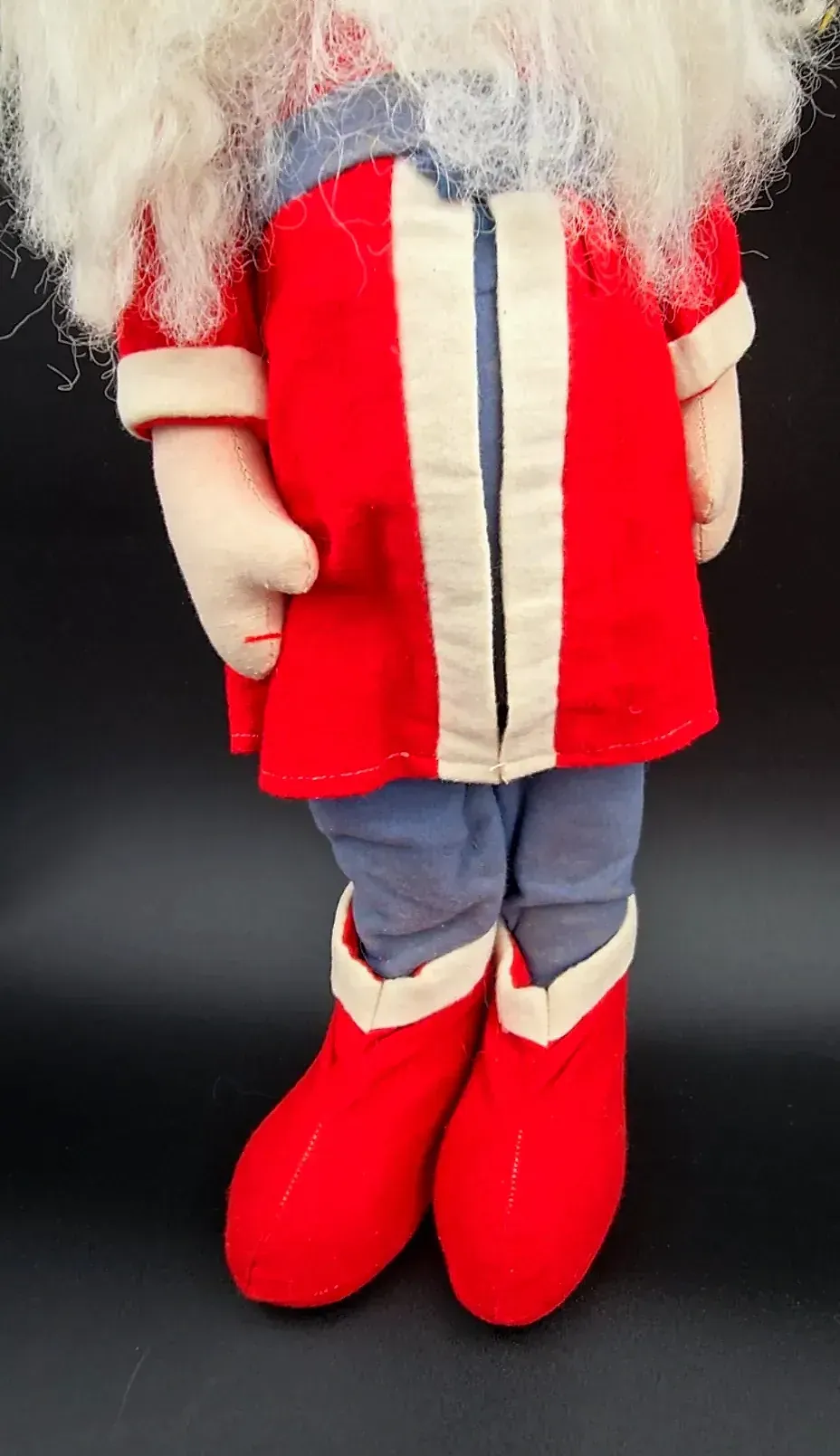 Vintage 1950s 60s Scandinavian Jultomte Nisse Christmas Doll Santa — detail
