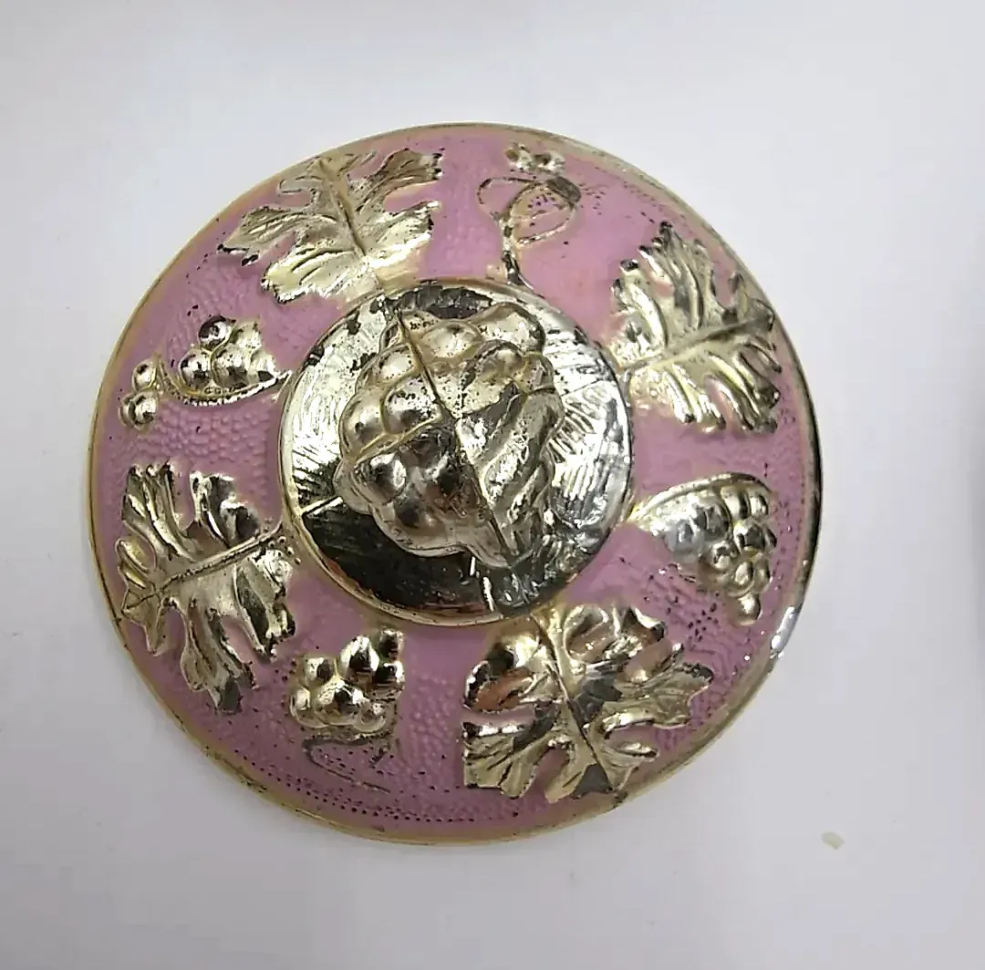 Pair of Vintage Mid-Century Hollywood Regency Footed Lidded Trinket Boxes — underside