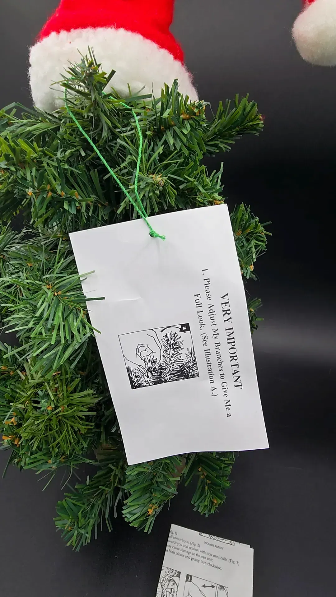 Vintage 1996 Gemmy Douglas Fir Talking Christmas Tree Animated Singing Motion Sensor w/ Box