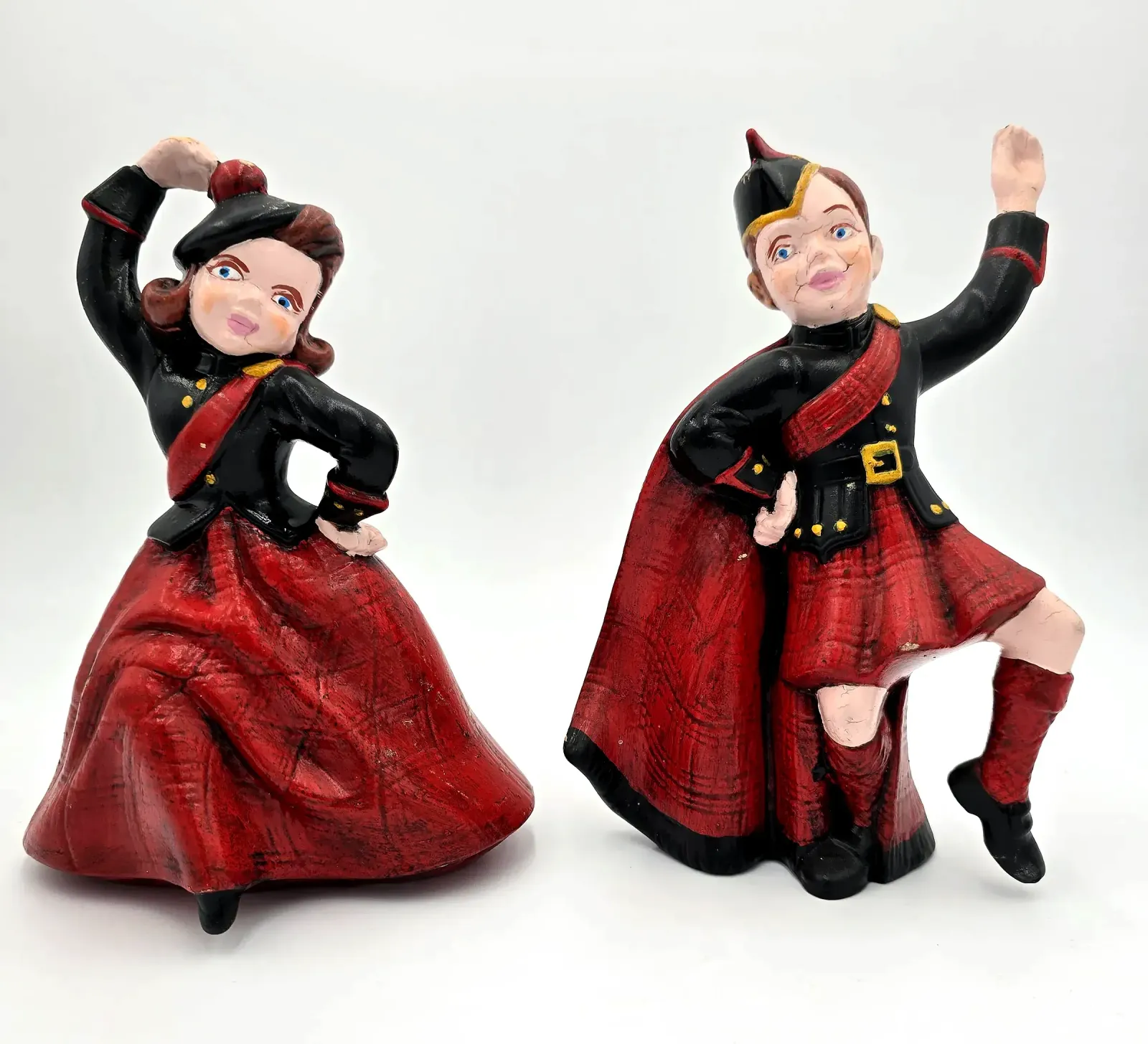 Vintage Scottish Highland Dancer Figurines Pair