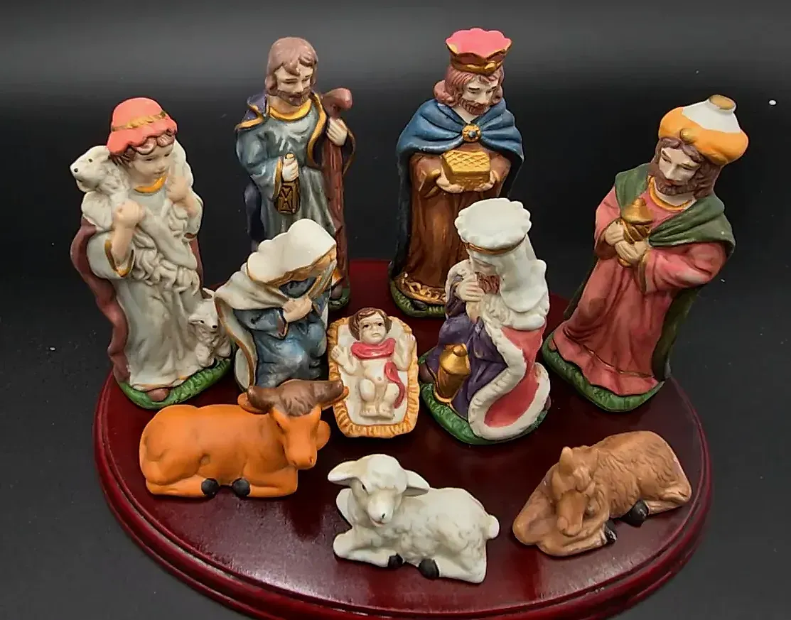 Vintage International Bazaar Nativity Set