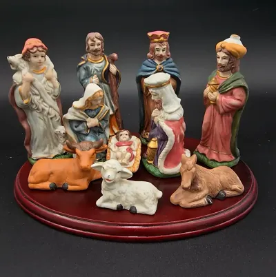 Vintage International Bazaar Nativity Set