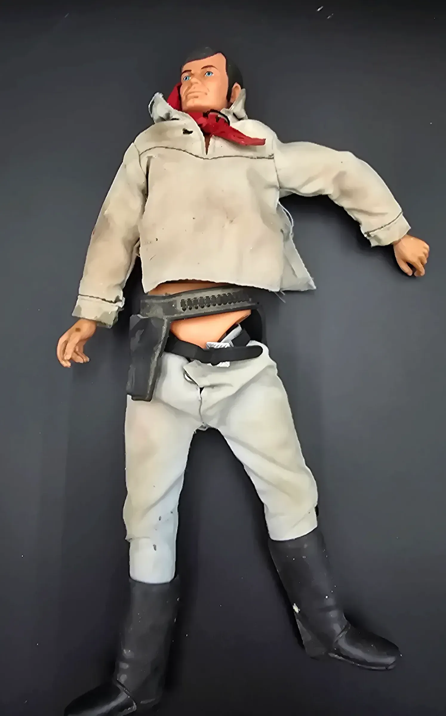 Vintage 1973 Gabriel Lone Ranger Action Figure Original Taiwan Parts Repair Restore