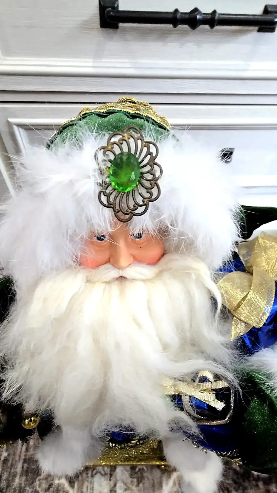 Vtg Christopher Radko Starlight Santa Limited Edition Heirloom Figurine Box — maker's mark